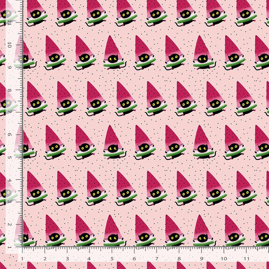 Furruit Cocktail by Leezaworks - One in a Meowlon, Pink