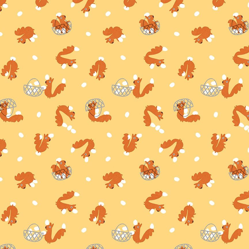 Bok Bok Meow by Leezaworks - Eggstra Squirrely, Amber Bok Bok Meow by Leezaworks - Eggstra Squirrely, Amber