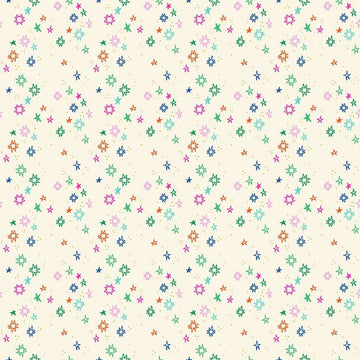 Quiltstellation by Pammie Jane - Andromeda Quiltstellation Andromeda Cream Blender Star Fabric | Dear Stella