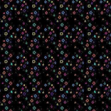 Quiltstellation by Pammie Jane - Apollo Quiltstellation Apollo Black Blender Star Fabric | Dear Stella
