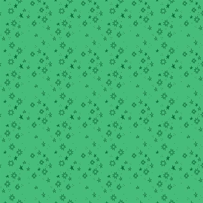 Quiltstellation by Pammie Jane - Capricorn Quiltstellation Capricorn Emerald Green Fabric | Dear Stella
