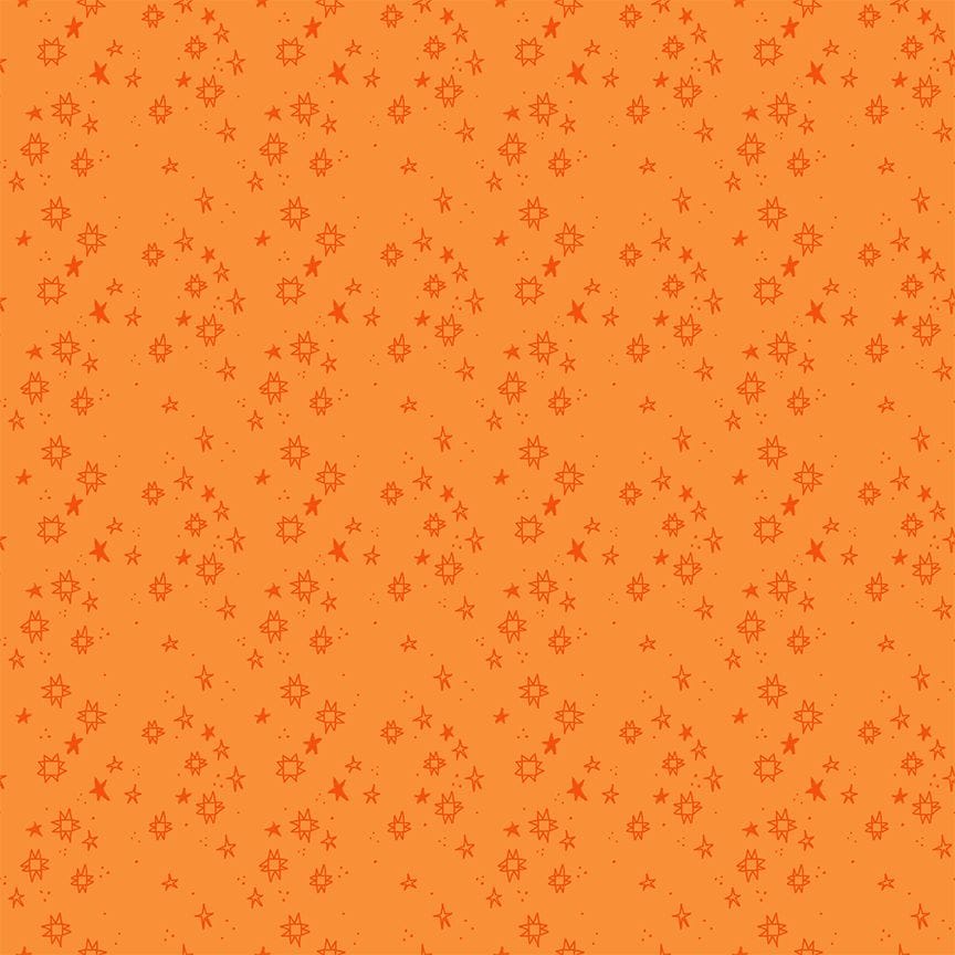 Quiltstellation by Pammie Jane - Leo Quiltstellation Leo Orange Blender Star Fabric | Dear Stella