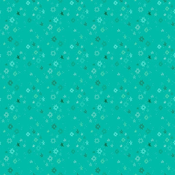 Quiltstellation by Pammie Jane - Libra Quiltstellation Libra Teal Blender Star Fabric | Dear Stella