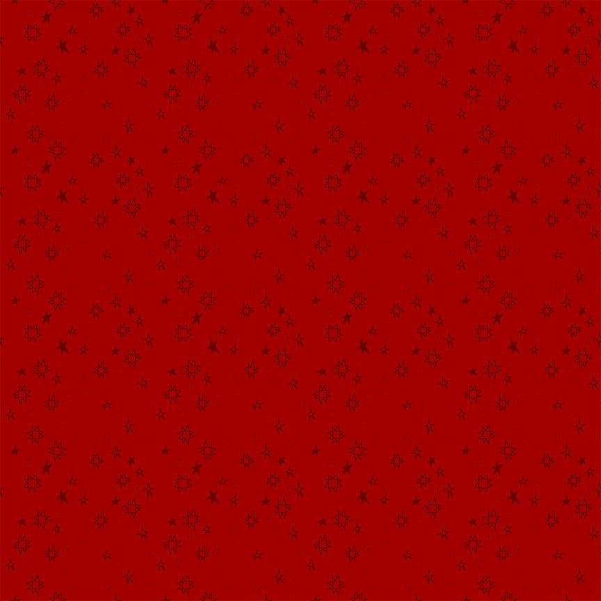 Quiltstellation by Pammie Jane - Mars Quiltstellation Mars Crimson Red Blender Star Fabric | Dear Stella