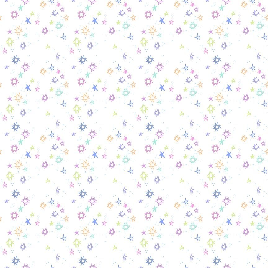 Quiltstellation by Pammie Jane - Starlight Quiltstellation Starlight White Blender Star Fabric | Dear Stella