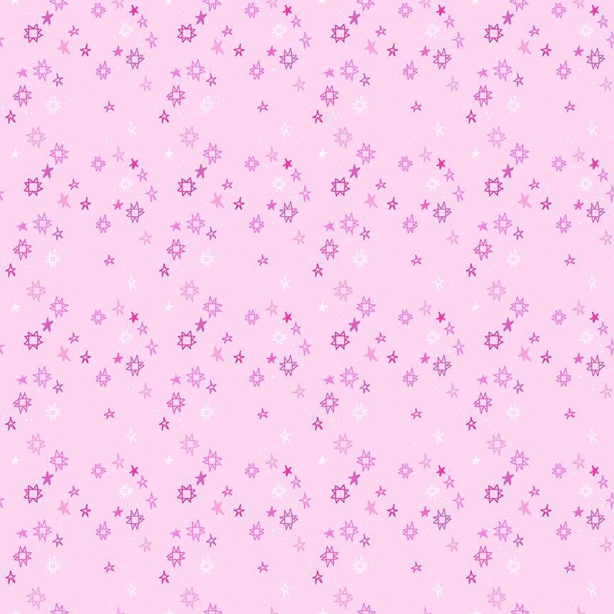 Quiltstellation by Pammie Jane - Venus Quiltstellation Venus Pale Pink Blender Star Fabric | Dear Stella