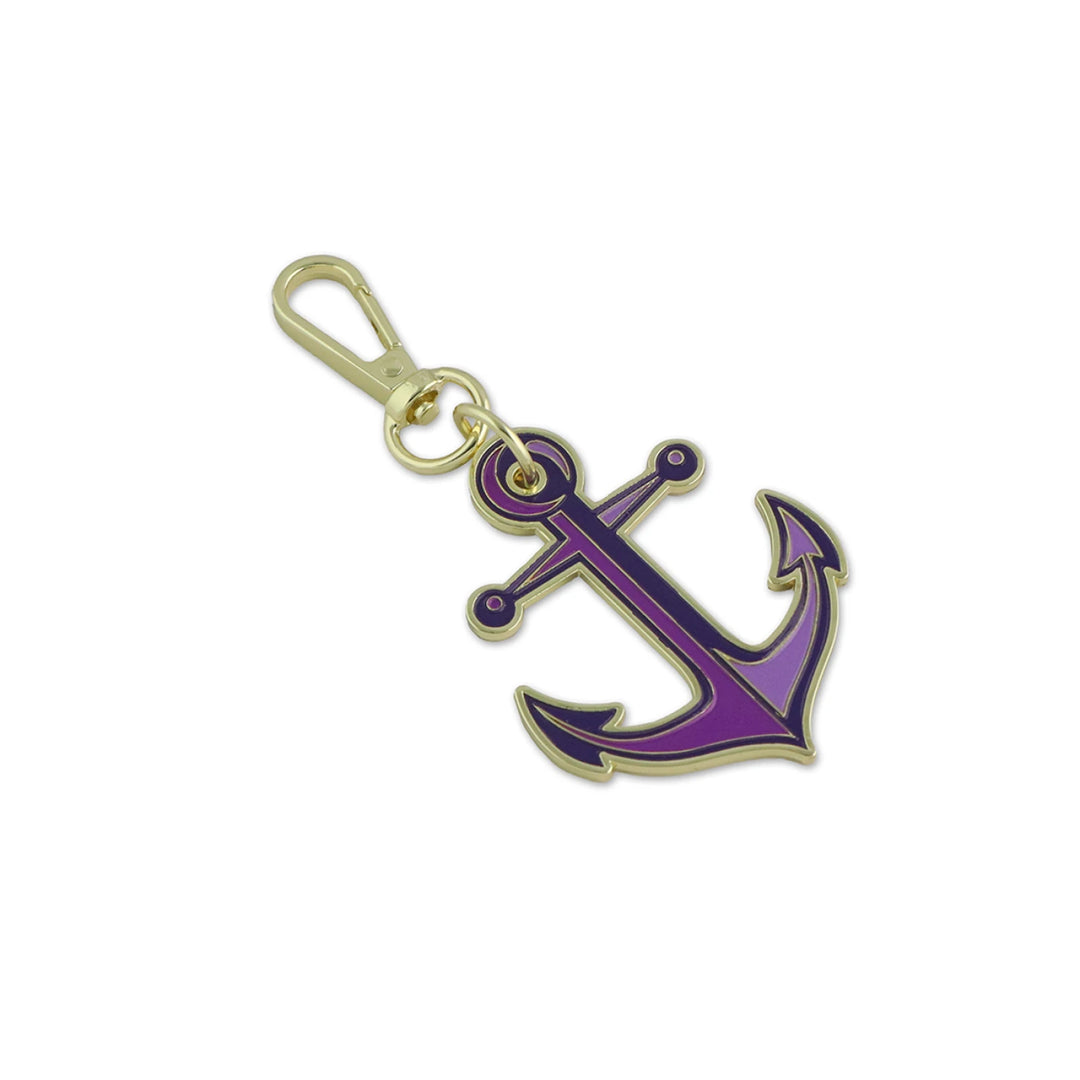 Tula Pink Bag Charm - Anchors Aweigh, Ultraviolet
