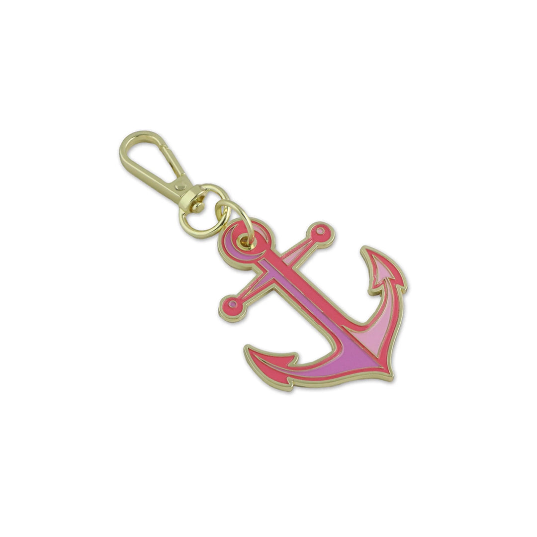 Tula Pink Bag Charm - Anchors Aweigh, Coralline