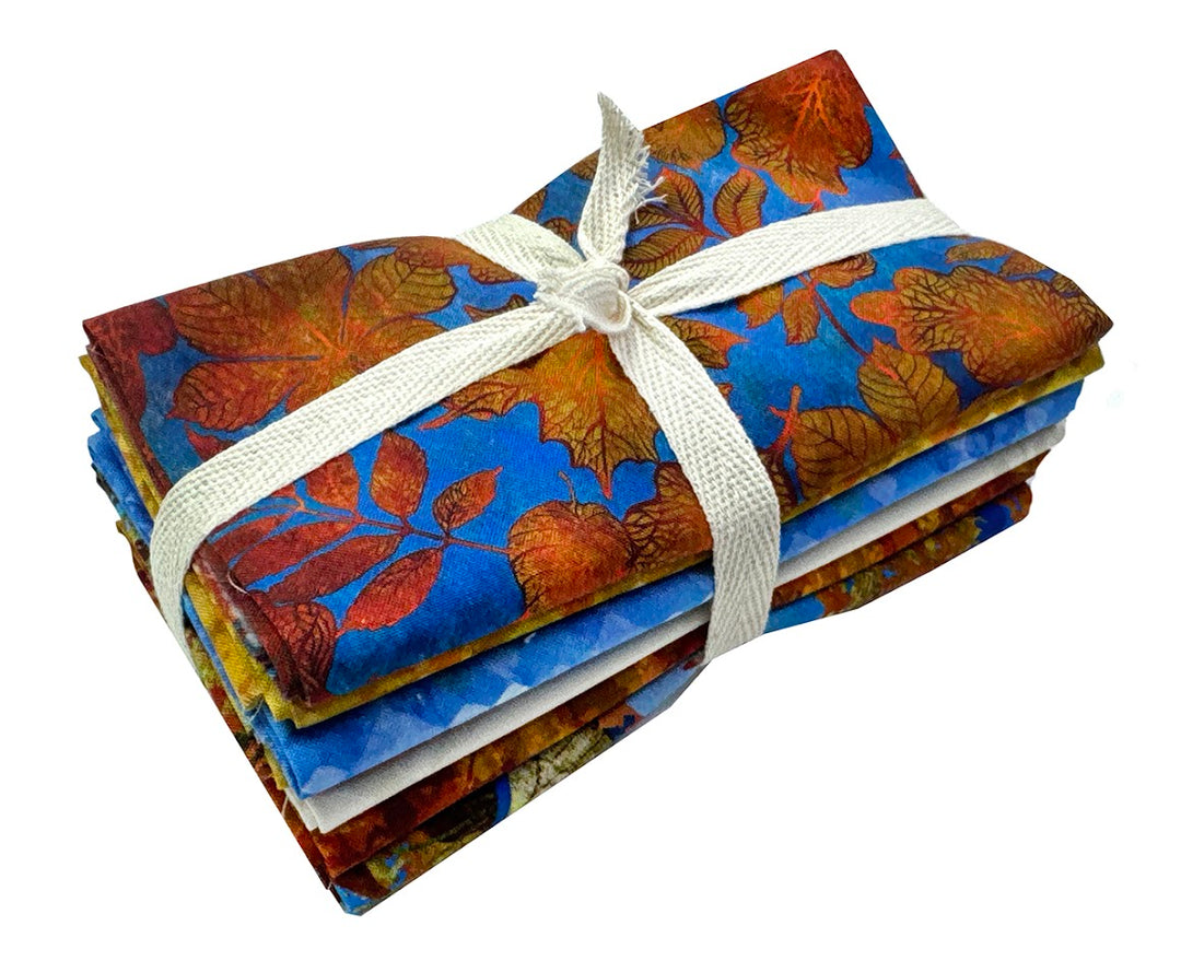 All Blue Ridge Shop Hop Fat Quarter Fabric Bundle (7 pcs)