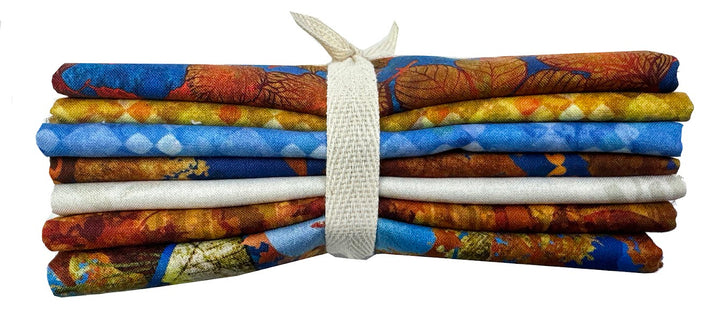 All Blue Ridge Shop Hop Fat Quarter Fabric Bundle (7 pcs)