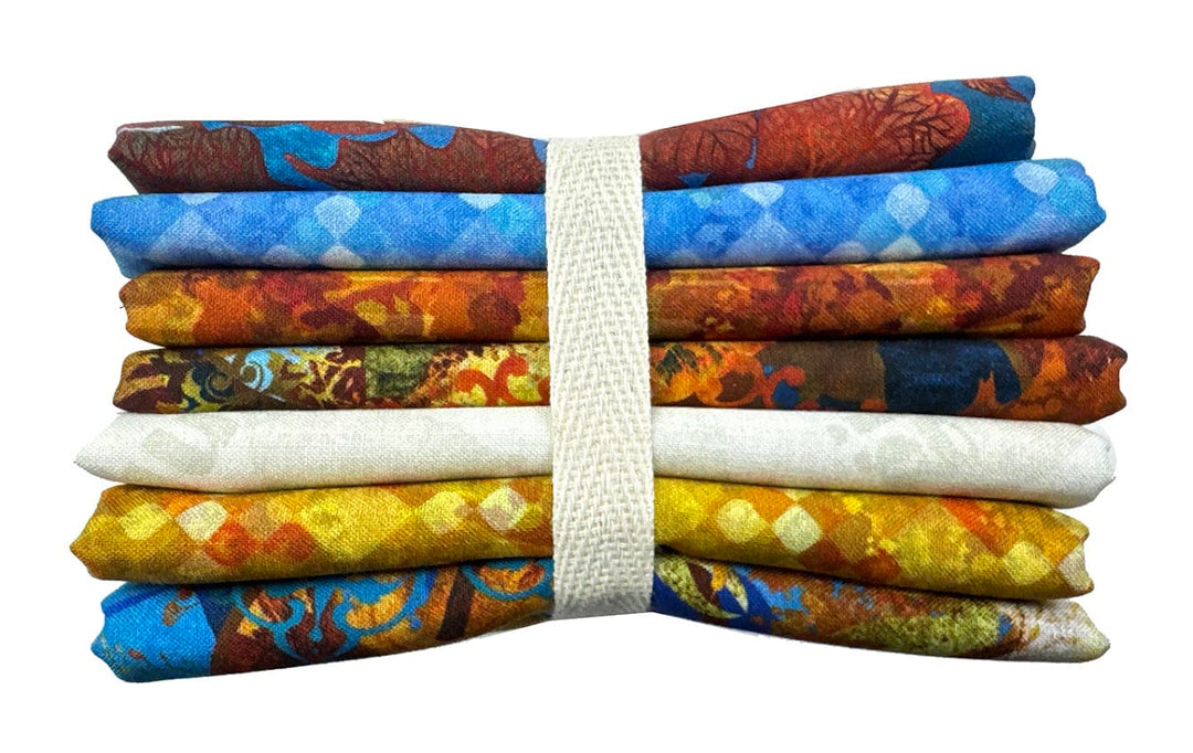 All Blue Ridge Shop Hop 1/2 yd Fabric Bundle (7 pcs)