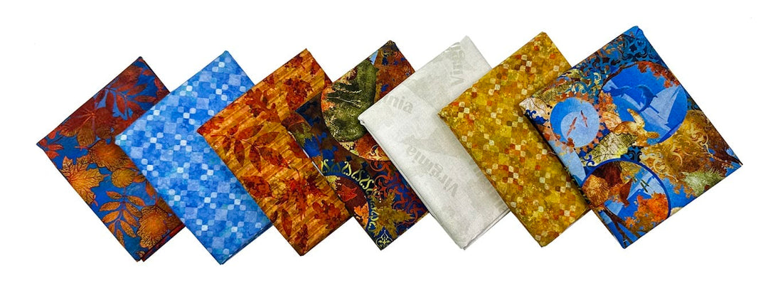 All Blue Ridge Shop Hop 1/2 yd Fabric Bundle (7 pcs)