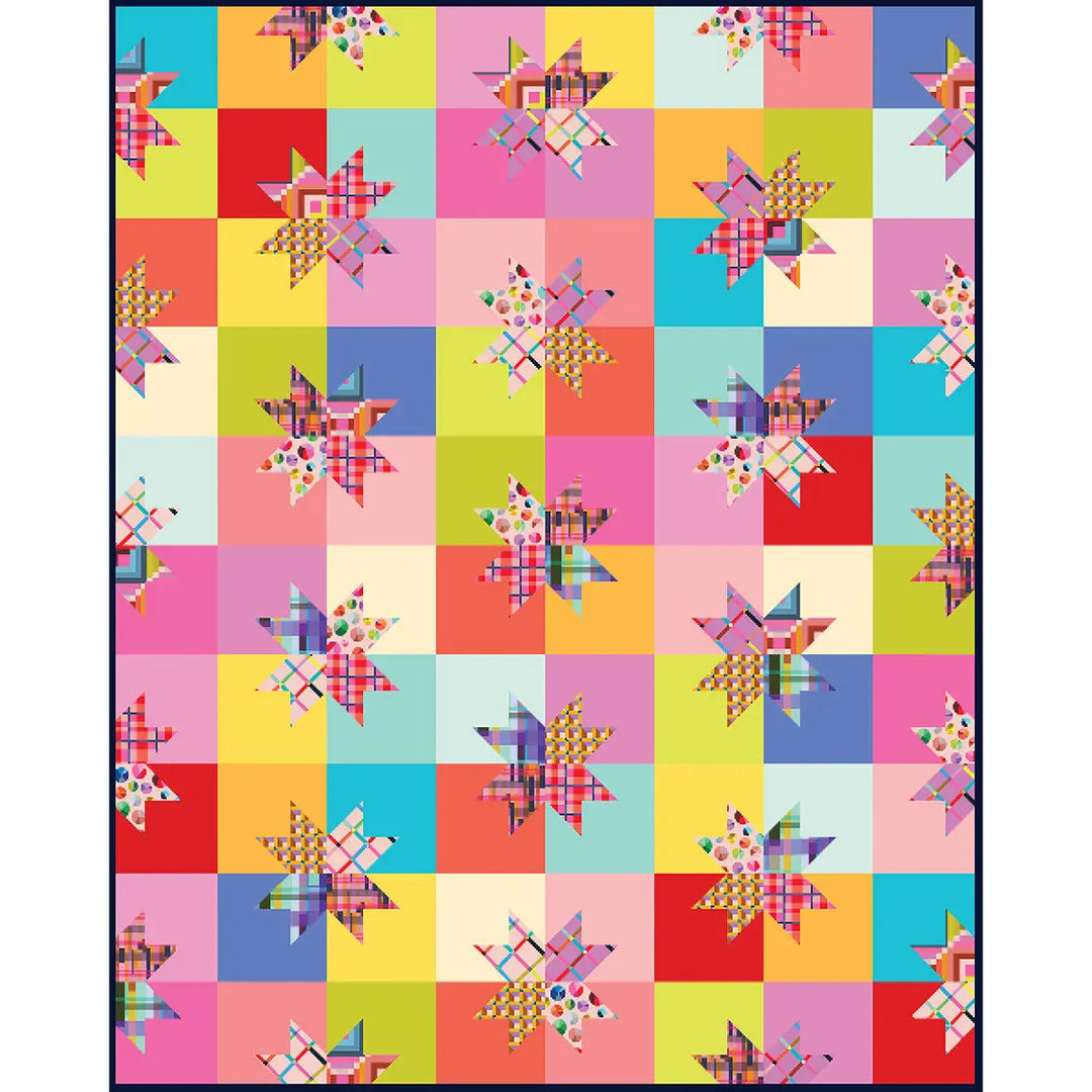 Star Pop II Quilt Kit with Happy Place by Annabel Wrigley Star Pop II Quilt Kit with Happy Place by Annabel Wrigley