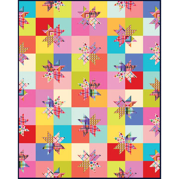 Star Pop II Quilt Kit with Happy Place by Annabel Wrigley Star Pop II Quilt Kit with Happy Place by Annabel Wrigley