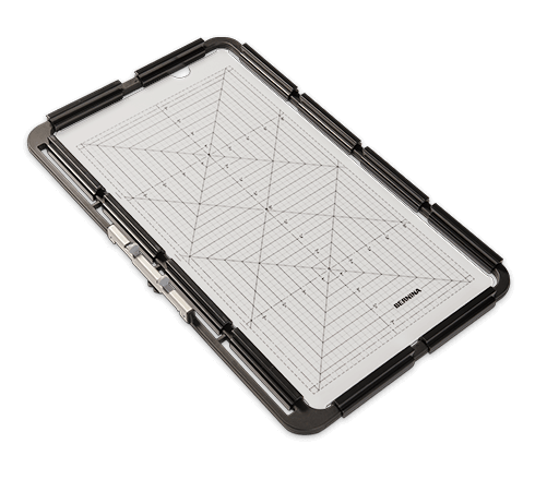 Embroidery module with grid