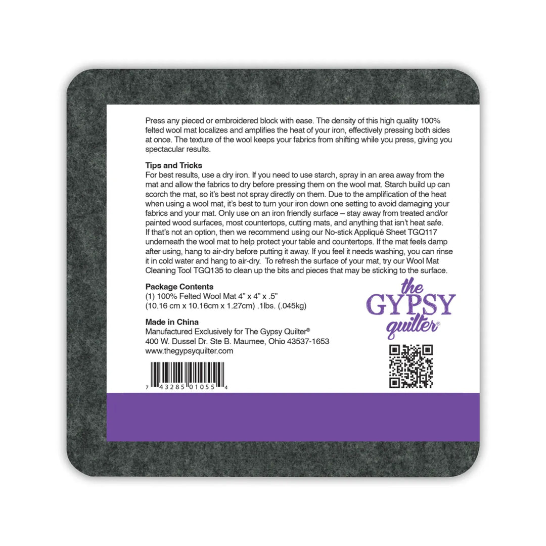 Felted Wool Pressing Mat, 4 in. square