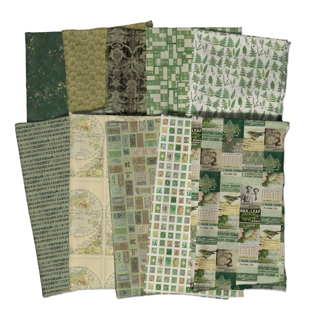 Palette by Tim Holtz, Green Color Story (March '25)