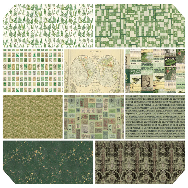 Palette by Tim Holtz, Green Color Story (March '25)