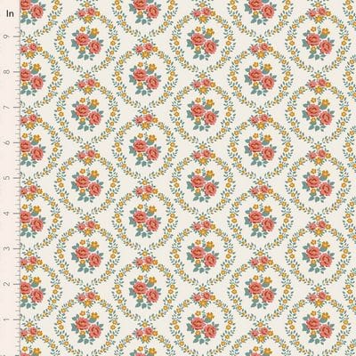 Village Life by Tilda - Mable, Warm Cream Fabric Village Life by Tilda - Mable, Warm Cream Fabric
