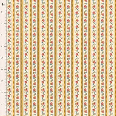 Village Life by Tilda - Agnes, Ochre Fabric Village Life by Tilda - Agnes, Ochre Fabric