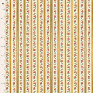 Village Life by Tilda - Agnes, Ochre Fabric Village Life by Tilda - Agnes, Ochre Fabric