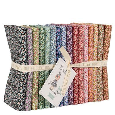 Tilda Brie Basics Fat Quarter Fabric Bundle 16pcs