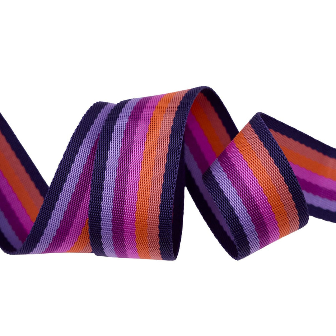 Tula Pink Webbing, 1.5 in. wide, Ultraviolet Sold Per Yard