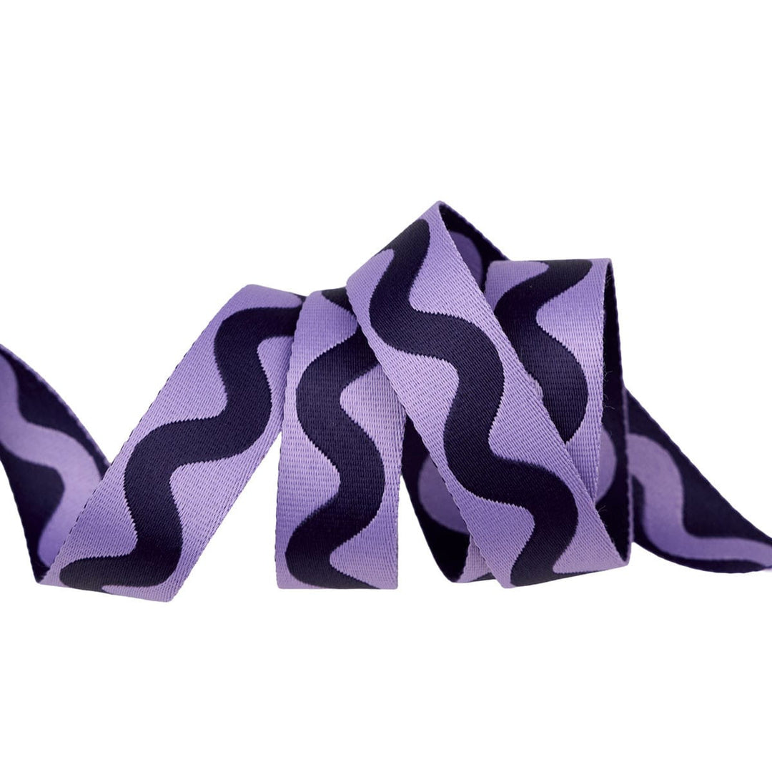 Tula Pink Webbing, 1 in. wide Ultraviolet Sold Per Yard