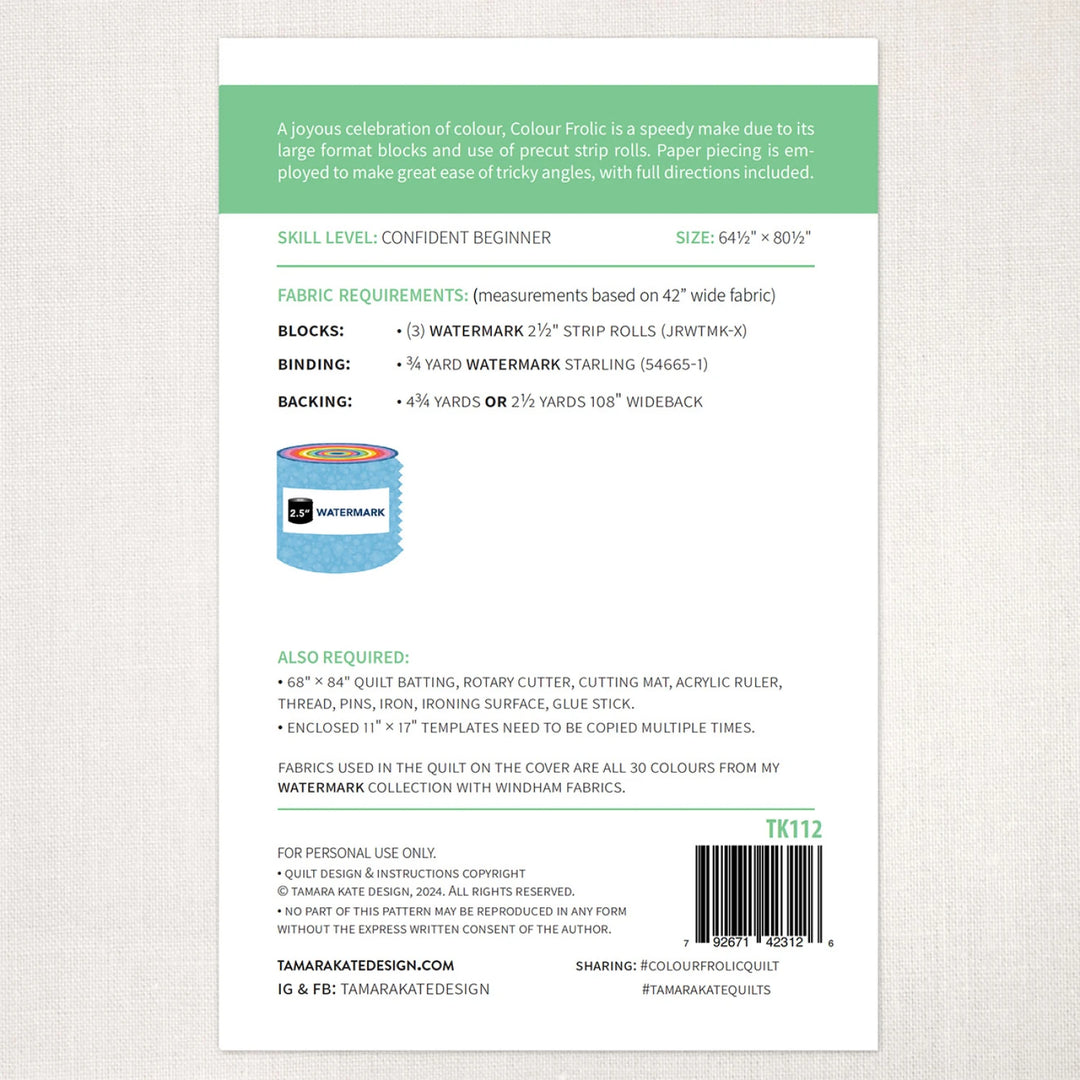 Colour Frolic Quilt Pattern