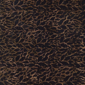 Tonga Umber B3591 fabric with leaf pattern