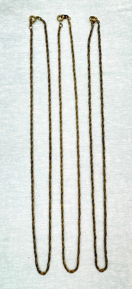 Found Bronze Chain, Pack of 3