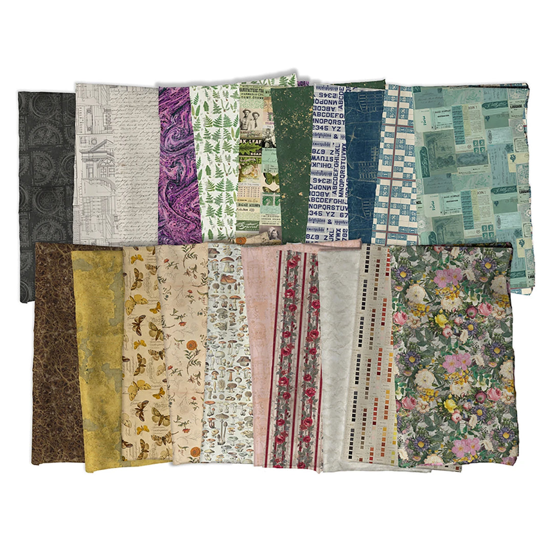 Palette Curated by Tim Holtz Fat Quarter Fabric Bundle 21pcs Palette Curated by Tim Holtz Fat Quarter Fabric Bundle 21pcs