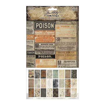 Tim Holtz Idea-ology Halloween Backdrops, 24pcs Tim Holtz Idea-ology Halloween Backdrops, 24pcs