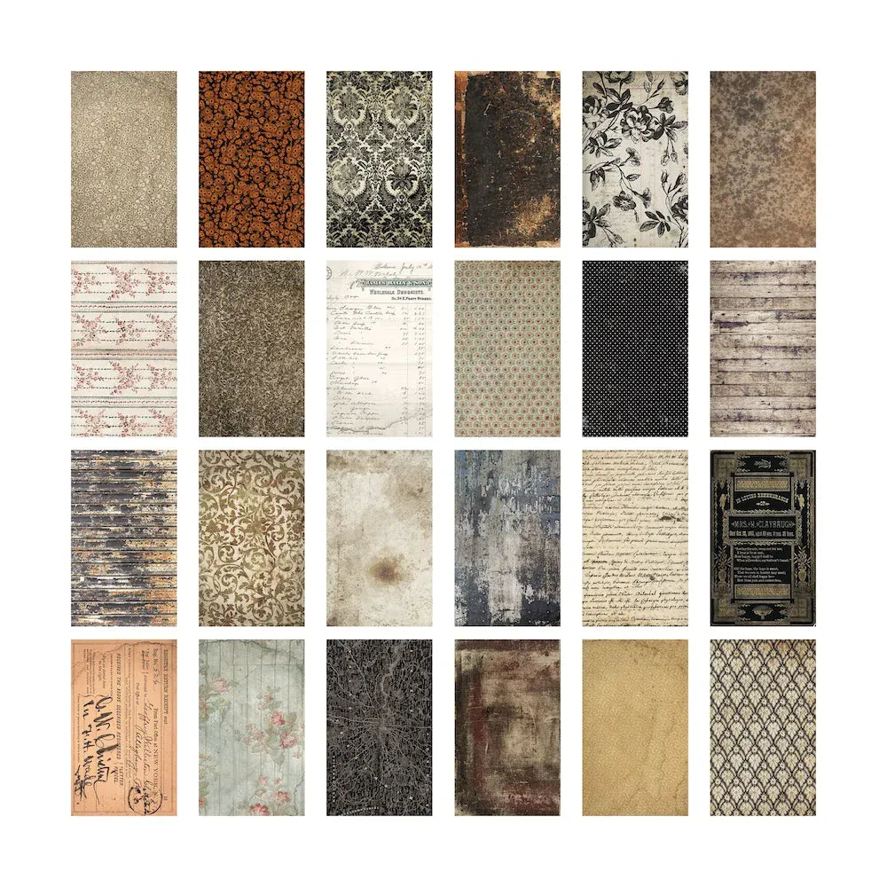 Tim Holtz Idea-ology Halloween Backdrops, 24pcs Tim Holtz Idea-ology Halloween Backdrops, 24pcs