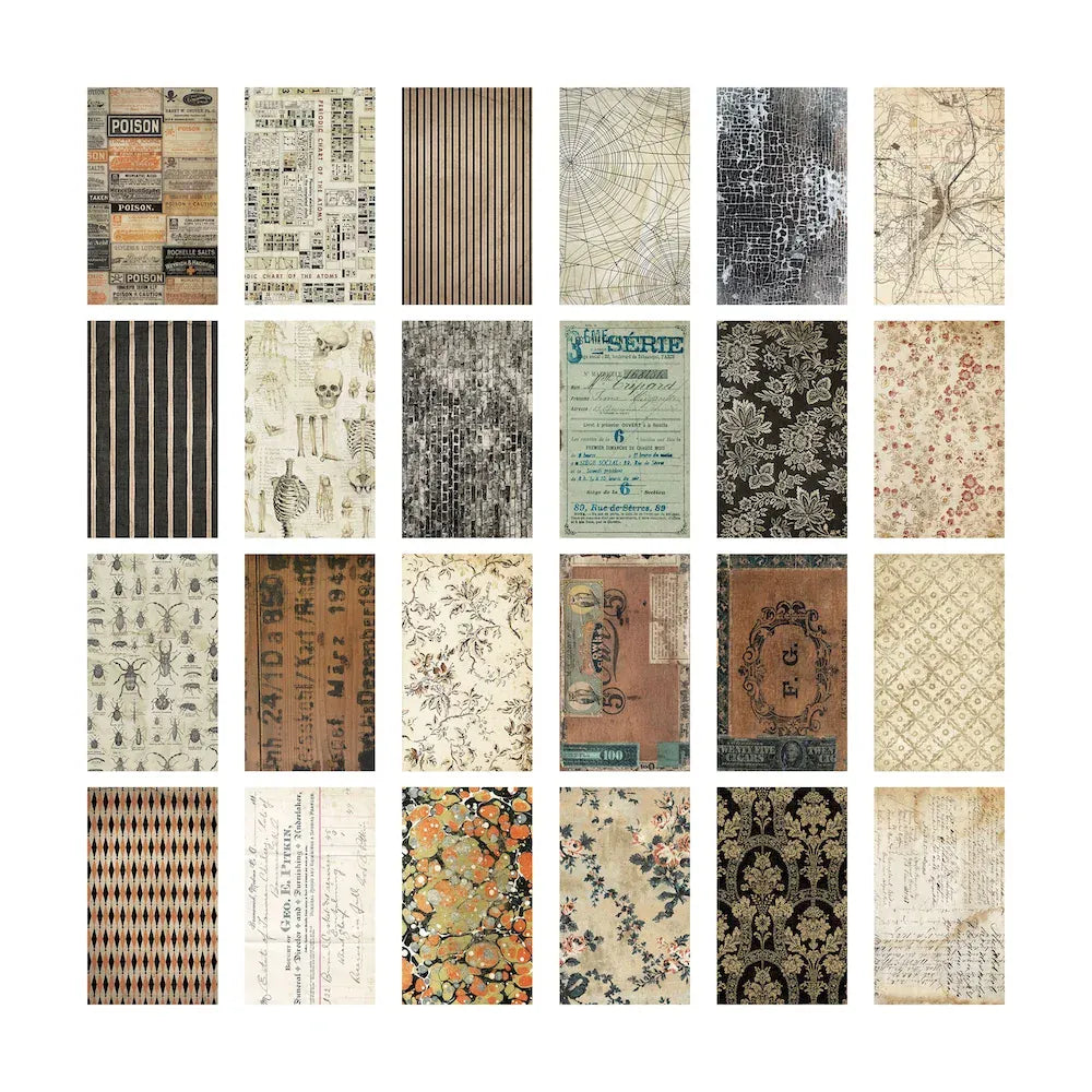 Tim Holtz Idea-ology Halloween Backdrops, 24pcs Tim Holtz Idea-ology Halloween Backdrops, 24pcs