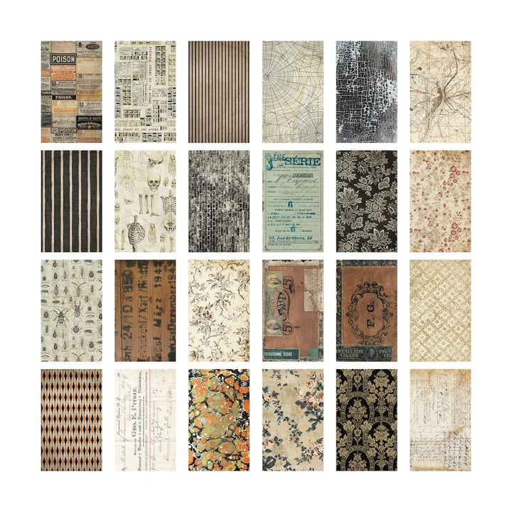 Tim Holtz Idea-ology Halloween Backdrops, 24pcs Tim Holtz Idea-ology Halloween Backdrops, 24pcs