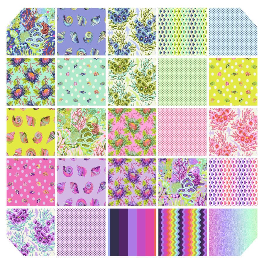 Floral Reef Fabric Collection by Tula Pink - Fat Quarter Bundle