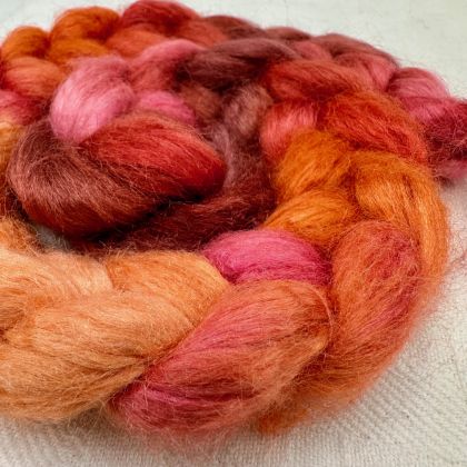 Rainbow Sherbet Tussah Silk Roving/Sliver (Limited Edition)