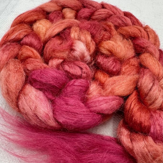 Summer Sunrise Tussah Silk Roving/Sliver (Limited Edition)