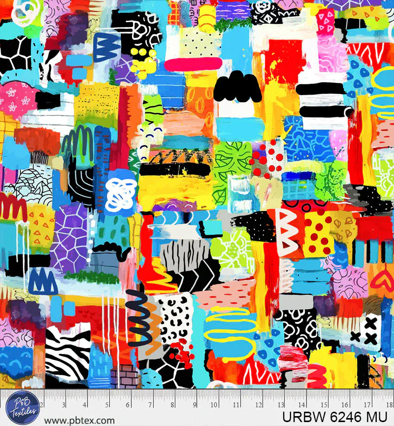 Urban Ink - Pattern in Pattern Graffiti WIDEBACK - 108