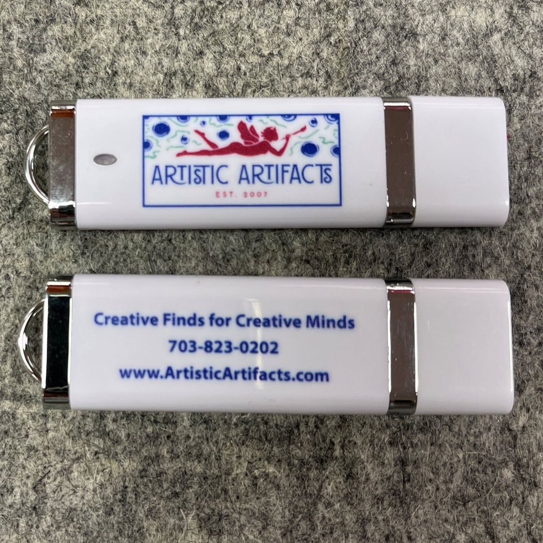 OESD 2GB USB Flash Drive with Artistic Artifacts logo