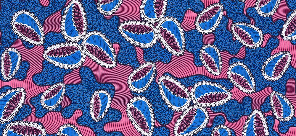 Uniwax Prints from Ivory Coast, Blue