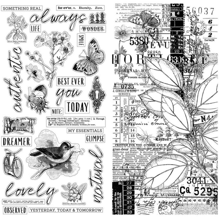 Washi Tape Sheets - Vintage Artistry In the Leaves (2 sheets)
