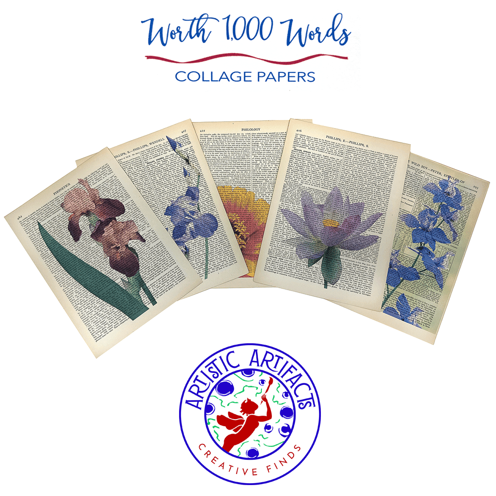 Worth 1,000 Words Collage Papers: Flowers