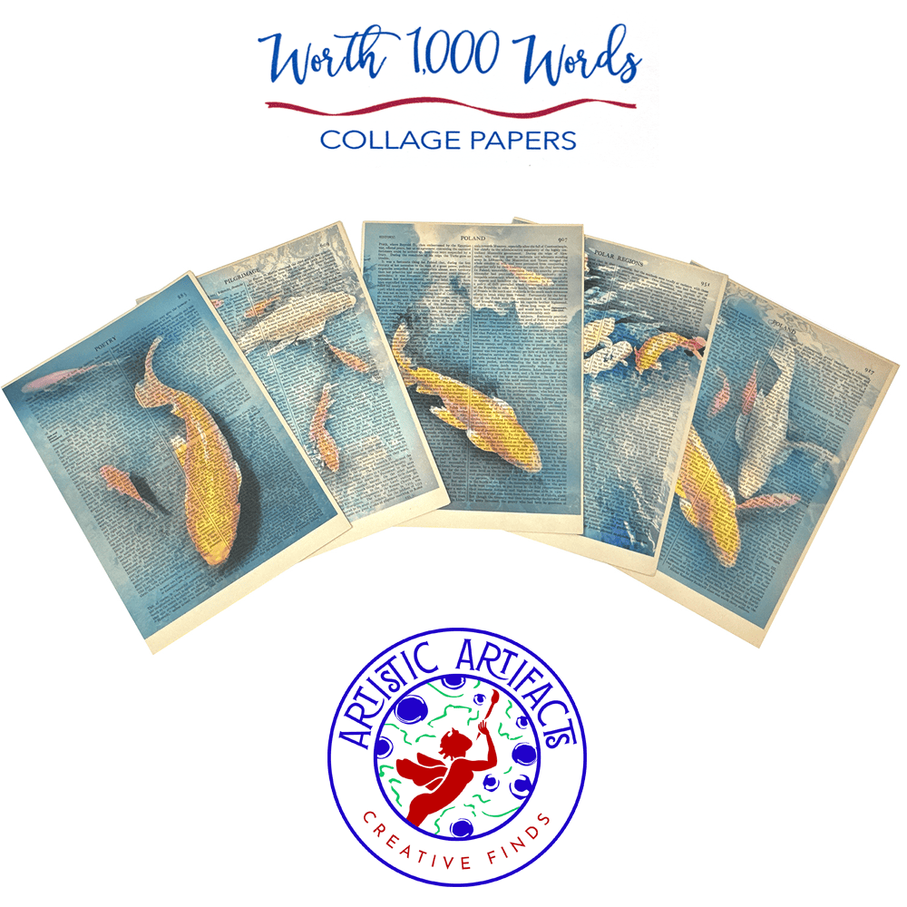 Worth 1,000 Words Collage Papers: Koi Fish