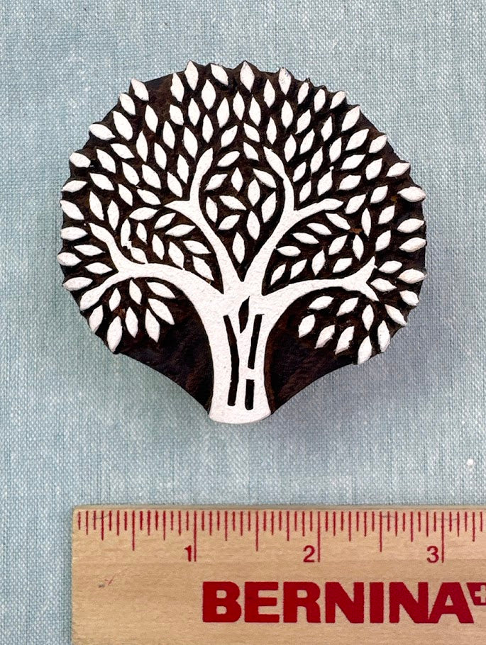 WB571 Leafy Tree Wood Block