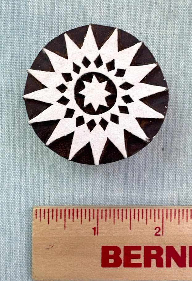 WB583 Star Flower Wood Block