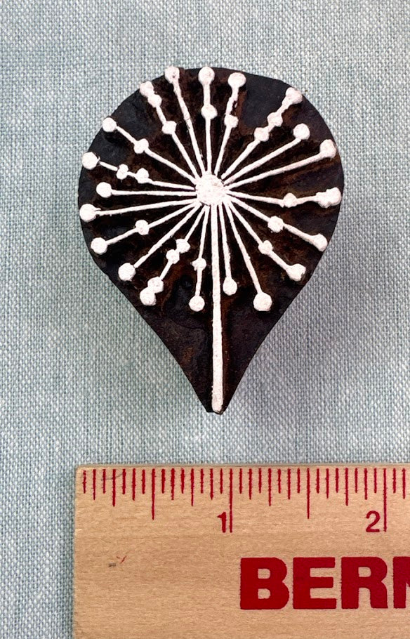 WB585 Short Dandelion Puff Wood Block