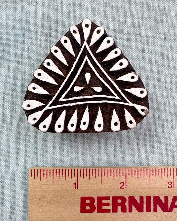 WB587 Petal Triangle Wood Block