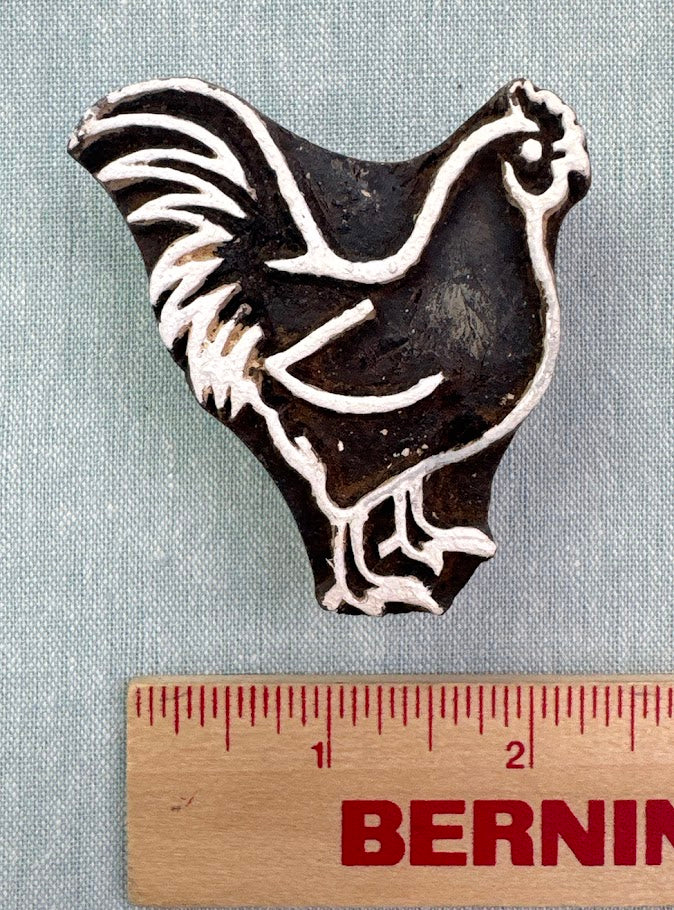 WB594 Rooster Wood Block